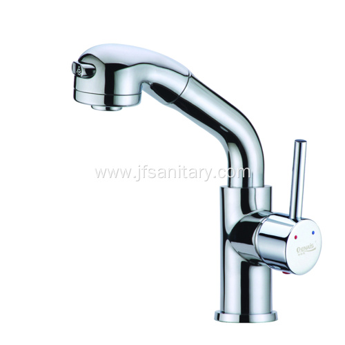 Pull Out Brass Faucet Kitchen